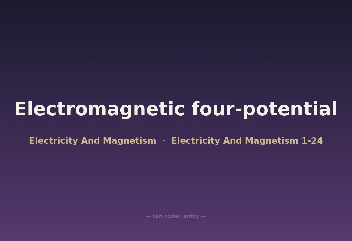 Electromagnetic four-potential