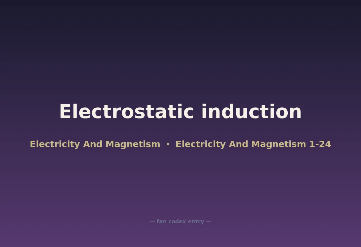 Electrostatic induction